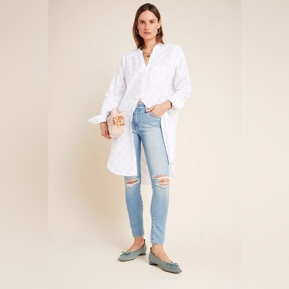 Anthropologie Maeve Roberta Textured Henley Tunic - Picture 3 of 13